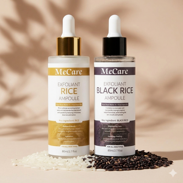 MeCare White & Black Rice Peel Shot Ampoule ( Premium )