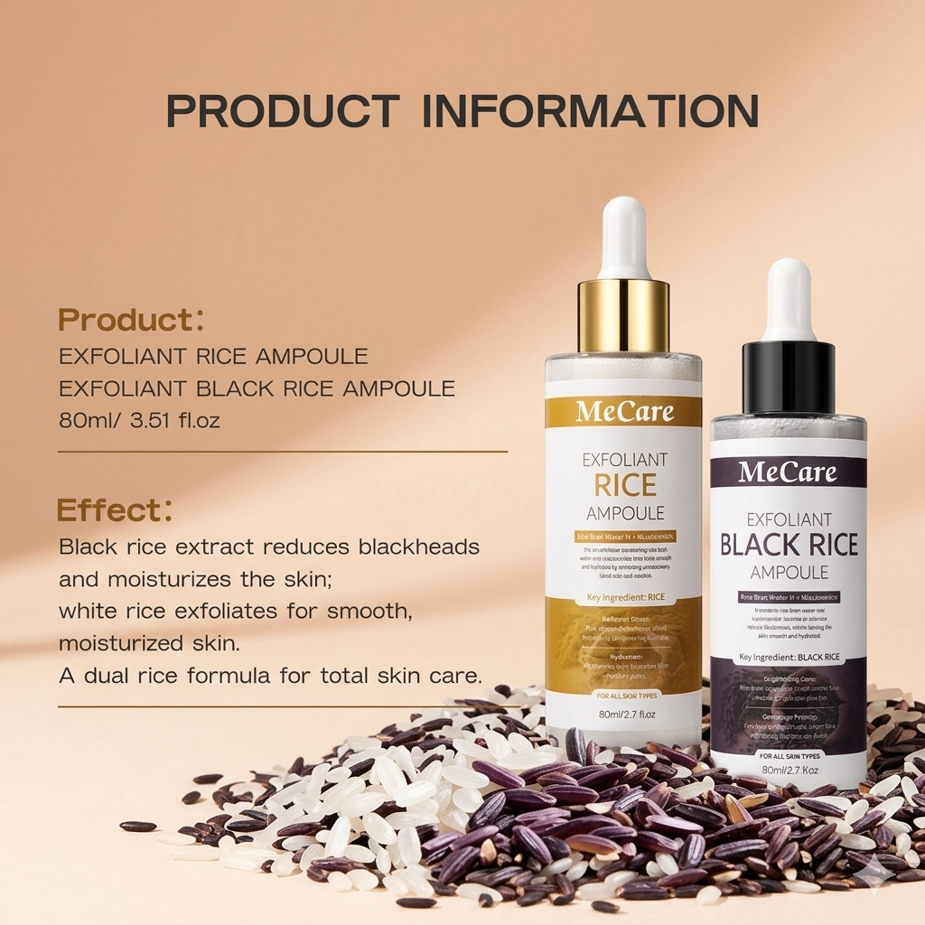 MeCare White & Black Rice Peel Shot Ampoule ( Premium )