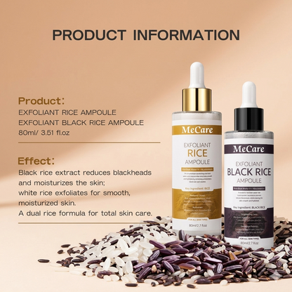 MeCare White & Black Rice Peel Shot Ampoule ( Premium )